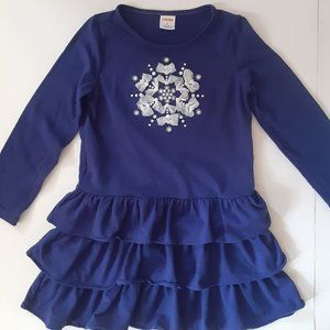 Gymboree Soft Knit Rhinestone Accented Holiday Dress Girl's Size 5